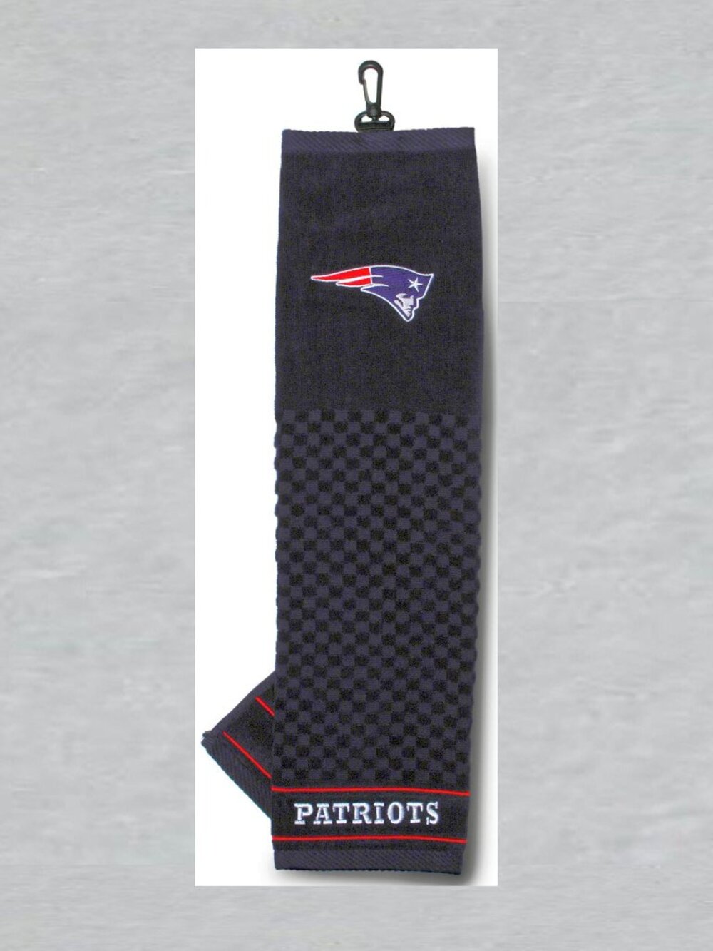 NEW ENGLAND PATRIOTS GOLF TOWEL Measures 16 x 25 inch